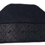 Black African ASO Oke Embroidered Cap | Traditional Nigerian Men’s Hat | Wedding