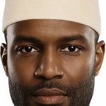 Off White Wool Fez Hat for Men Soft Felt Igbo Cap | Traditional African Hat Kufi Moroccan-style fez 
