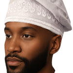 White African ASO Oke Embroidered Cap | Traditional Nigerian Men’s Hat | Weddings | Celebrations | Parties | Formal