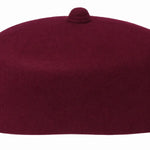Maroon Wool Felt Igbo Cap African Fez Kufi Hat | African Fashion | Dupsie's 