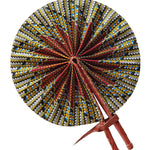 Anan African Kente Print Hot-flash Fan-DPPF312