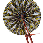 Anan African Kente Print Hot-flash Fan-DPPF312