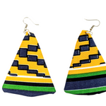 Kente African print pair of earrings dupsies
