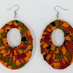 Kente Oblong-shaped pair of earrings dupsies