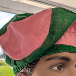 Pink Green African Aso Oke Hat A.K.A colors men women