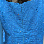 Back view African blue lace top dupsies