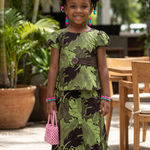 Girls’ African Ankara Top & Skirt Set | Sasha | Dupsie’s DPGRBRTS by Dupsies