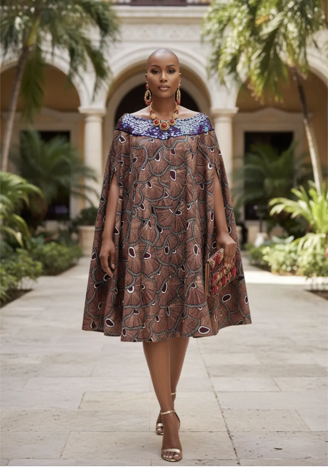 ankara fashion dresses Serenaa Peach African Print Dress with Rhinestones by Dupsie's: Chic A – Dupsie's African Color:Green(Pre-Sale 15days) Marissa cotton crochet maxi US 8 Bust Paris Wedding Dresses