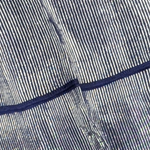 Elegant Shiny Royal-Blue and Silver Pants for Men