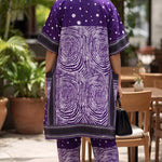 Yumi African tie-dye pants set showcasing contemporary Nigerian women’s fashion