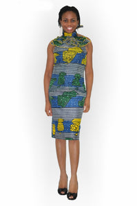 Exquisite African Print Halter Dress