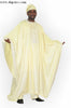 Cream African Brocade Agbada(Grand boubou) Set for Men DP2592