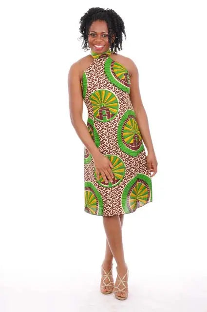 Sleeveless African Clothing Lace Dress With Exquisite Design Dupsie's African Fashion Sleeveless African Clothing Lace Dress With Exquisite Design Dupsie's African Fashion