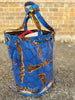 Blue African Print Shoulder PVC Clear bag-DP3978PB