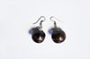 Coffee Brown African Wooden Earrings-DPJ099
