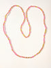 Pink stretchable African waist beads-DPWB301