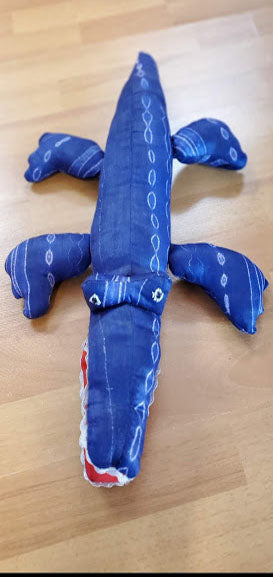 African Tie Dye Stuffed Alligator - DPAST0011