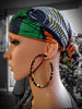 Bolade African print hoop earrings-DPJ3210JL