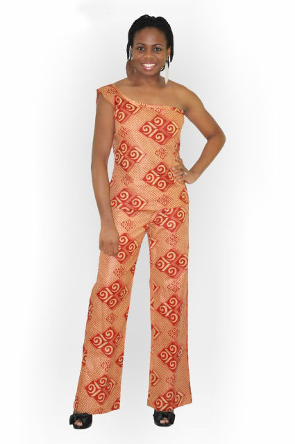 Mono sleeve African Print Pant Set