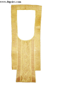 Gold Agbada Embroidery Neckline