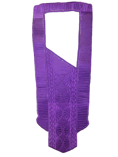 Purple Agbada Embroidery