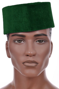 Green African Velvet Senator Hat-DPH608