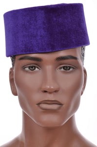 Indigo African Velvet Senator Hat-DPH553IN