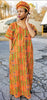 Medasi Kente African Print Caftan Boubou Dress-DP3227CB