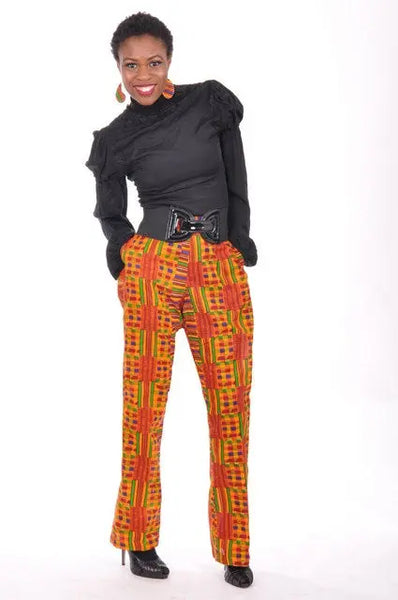 パンツ Kenty Kente-Print-Pants-