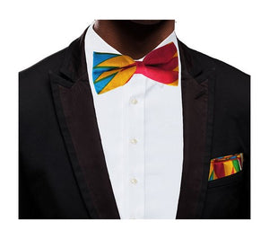 Multi-colored African Print Bow Tie-DP349BT