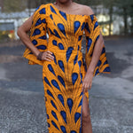 Iyabo Dupsies African Cape Dress-DP3816D7