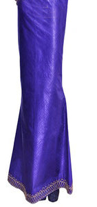 Purple Brocade Skirt with Special Coil Embroidery-DP2912SK