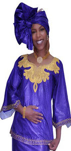 Purple Brocade Top with Special Coil Embroidery-DP2912TP