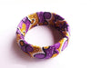 Purple and Gold African Print Bracelet-DPJ235