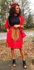Red Dashiki Print Skirt - Versatile Elegance | Dupsie's