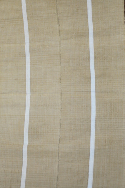1pc Brown Sanyan Aso-Oke head-wrap-with Off-White Stripes-DPA390