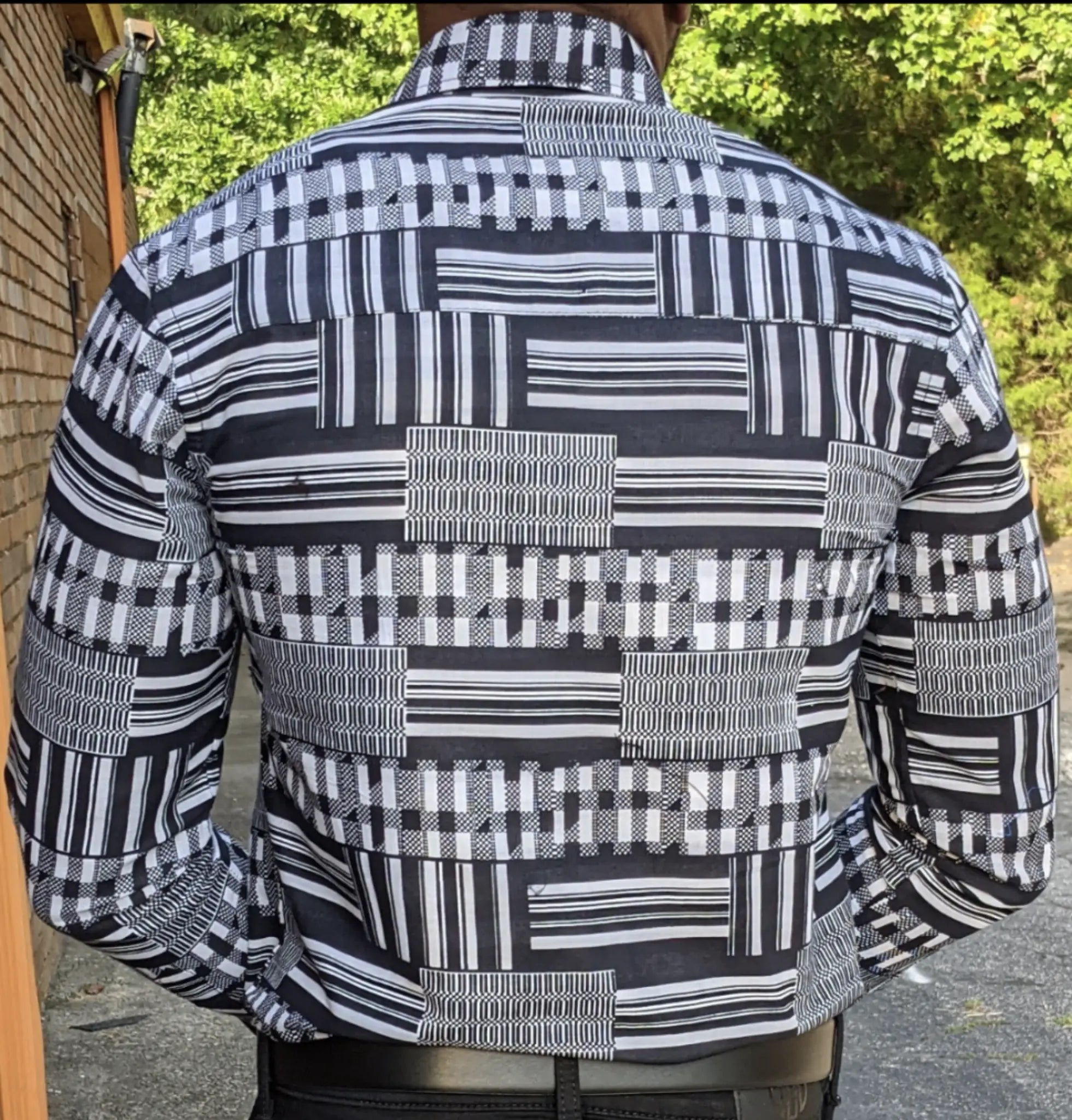 kente dress shirt Black Pan Africa Kente Dashiki Shirt / Dashiki Dress - African print top