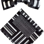Black and White Kente African Print Bow tie with Pocket Square
- DPB0795BT