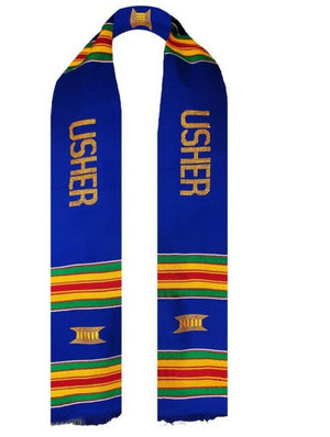 Usher Handwoven Kente Scarf-Sash - Dupsie's