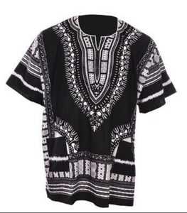 Black African Unisex Dashiki Shirt DP3578 Small to 7XL Plus Size