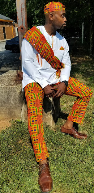 African print Kente pants Dupsie's