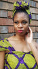 Purple and Yellow African Print Head Wrap - Stand Out