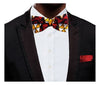 Red Diamond African Print Bow Tie - Dapper Delight