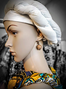 Inscribed African Earrings-DP4095ER
