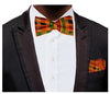 Kente African Print Bow tie with Pocket Triangle