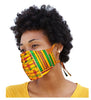 Kente African Print Adjustable, Reusable, Reversible, Face Mask