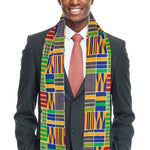 Akoma Kente African Print Hat and Stole Sash Scarf