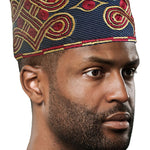 Navy-Blue-Embroidered-African-Hand-woven-Aso-Oke-Hat