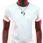 Nigeria Flag Pendant Necklace African Map Chain