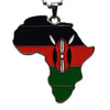 Kenya Flag Pendant Necklace African Map Chain